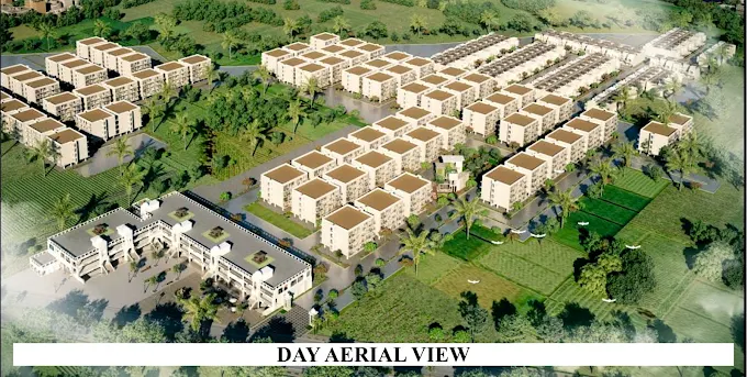 Central Town Zirakpur Ariel view